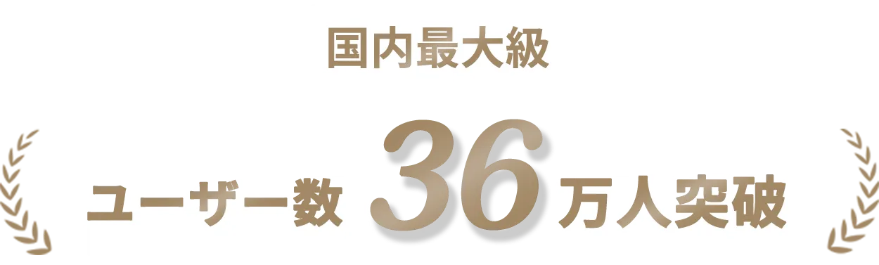 国内最大級ユーザー数36万人